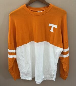 Tennessee Volunteers Men XL Orange Long Sleeve Shirt Raised letters